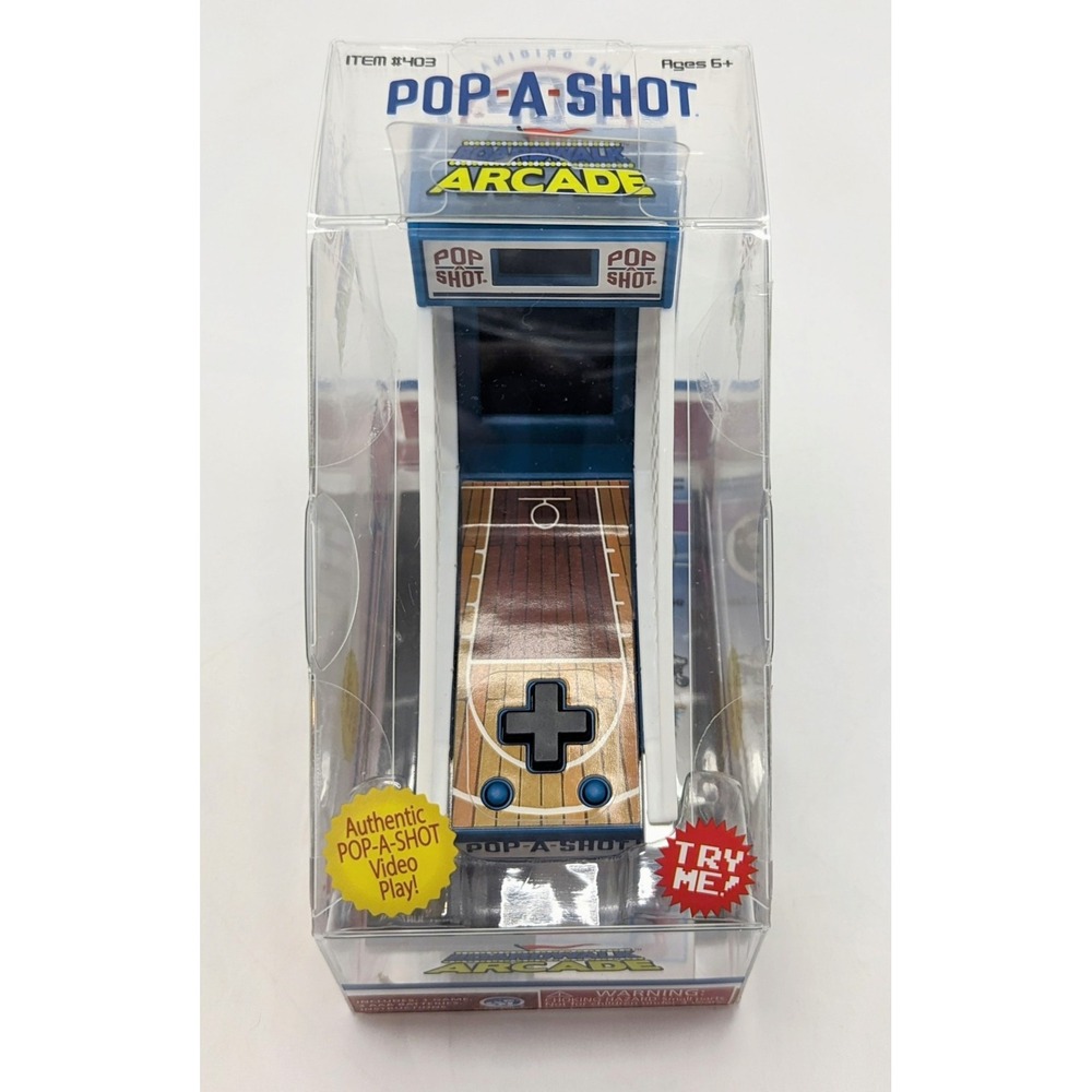 2020 Super Impulse Boardwalk Arcade Pop-A-Shot Mini Handheld Game